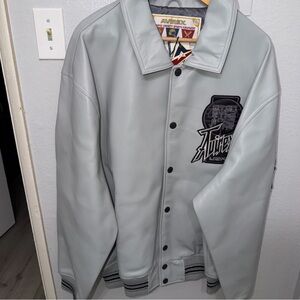 Avirex 2024 "Twin Dragon / Rolls Royce" Leather Varsity Jacket - Deadstock 3XL